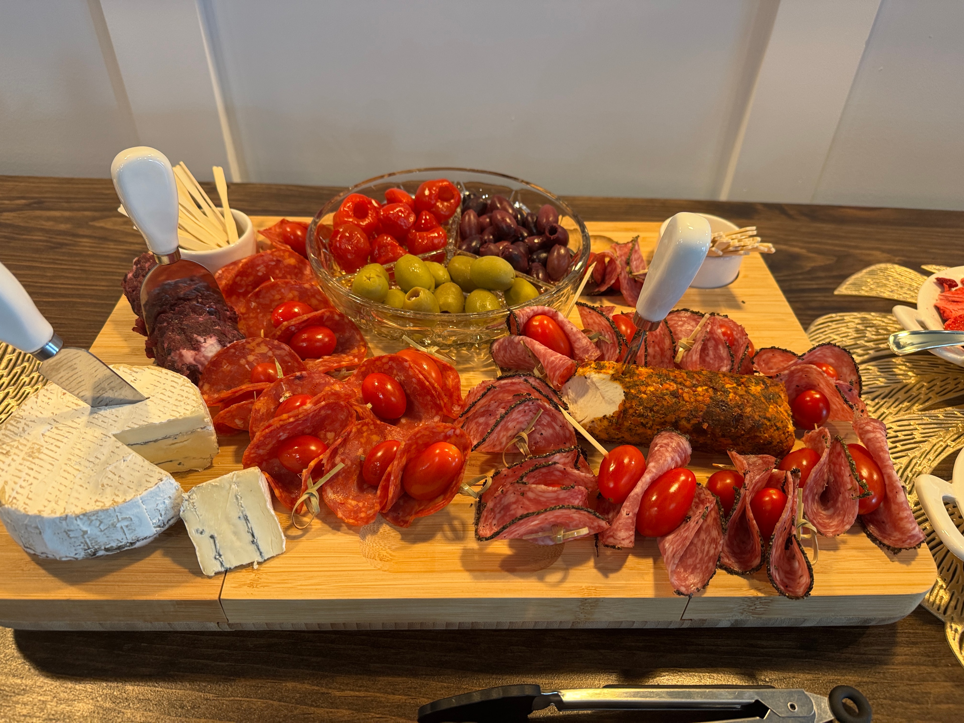 Charcuterie board prepared for a YOUnique Experiences gathering