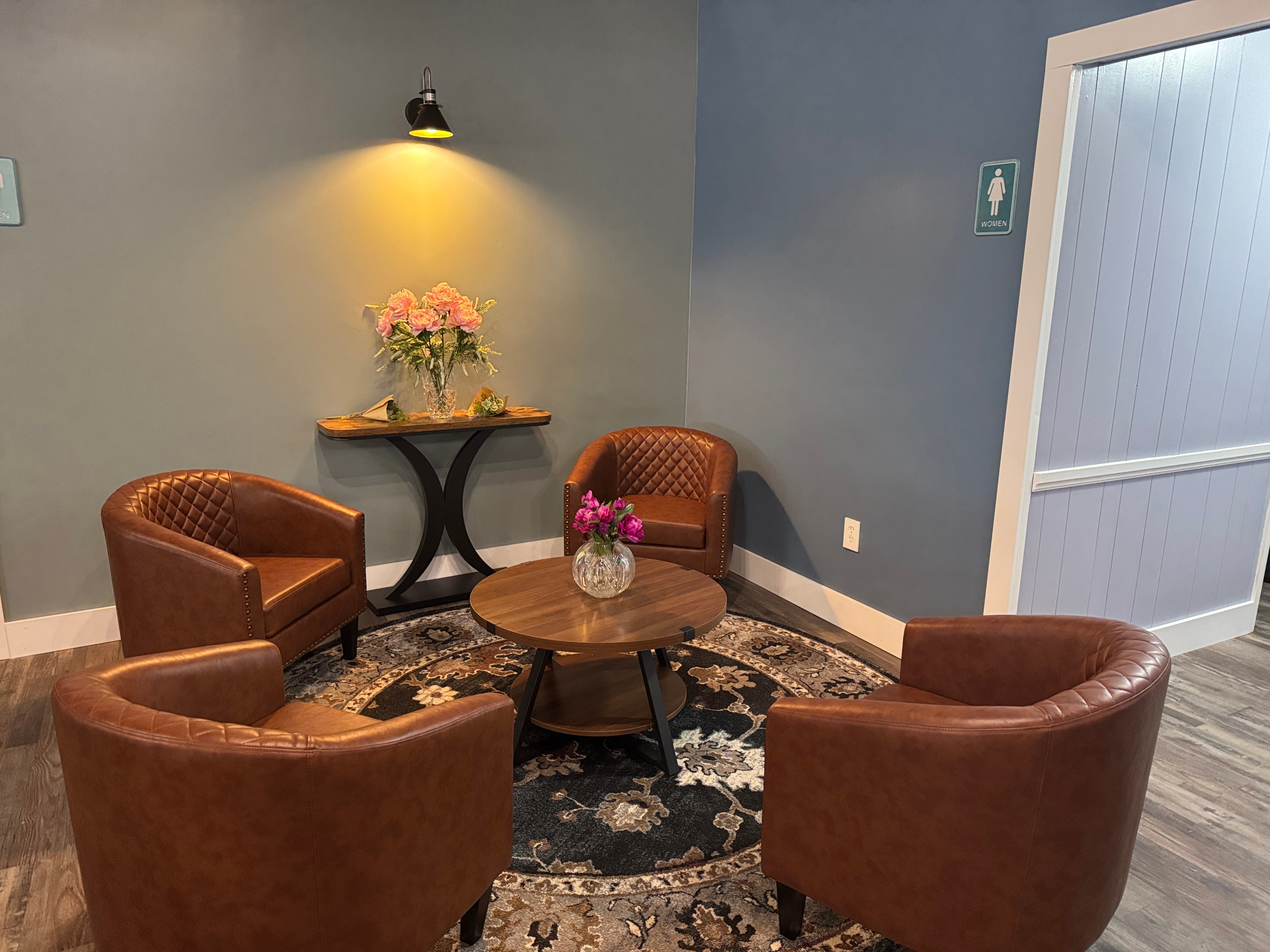 Lounge seating area at YOUnique Experiences